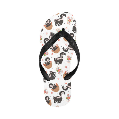 Skunk Print Design LKS304 Flip Flops