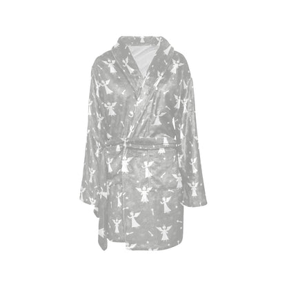 Angel Pattern Print Design 03 Women's Fleece Robe