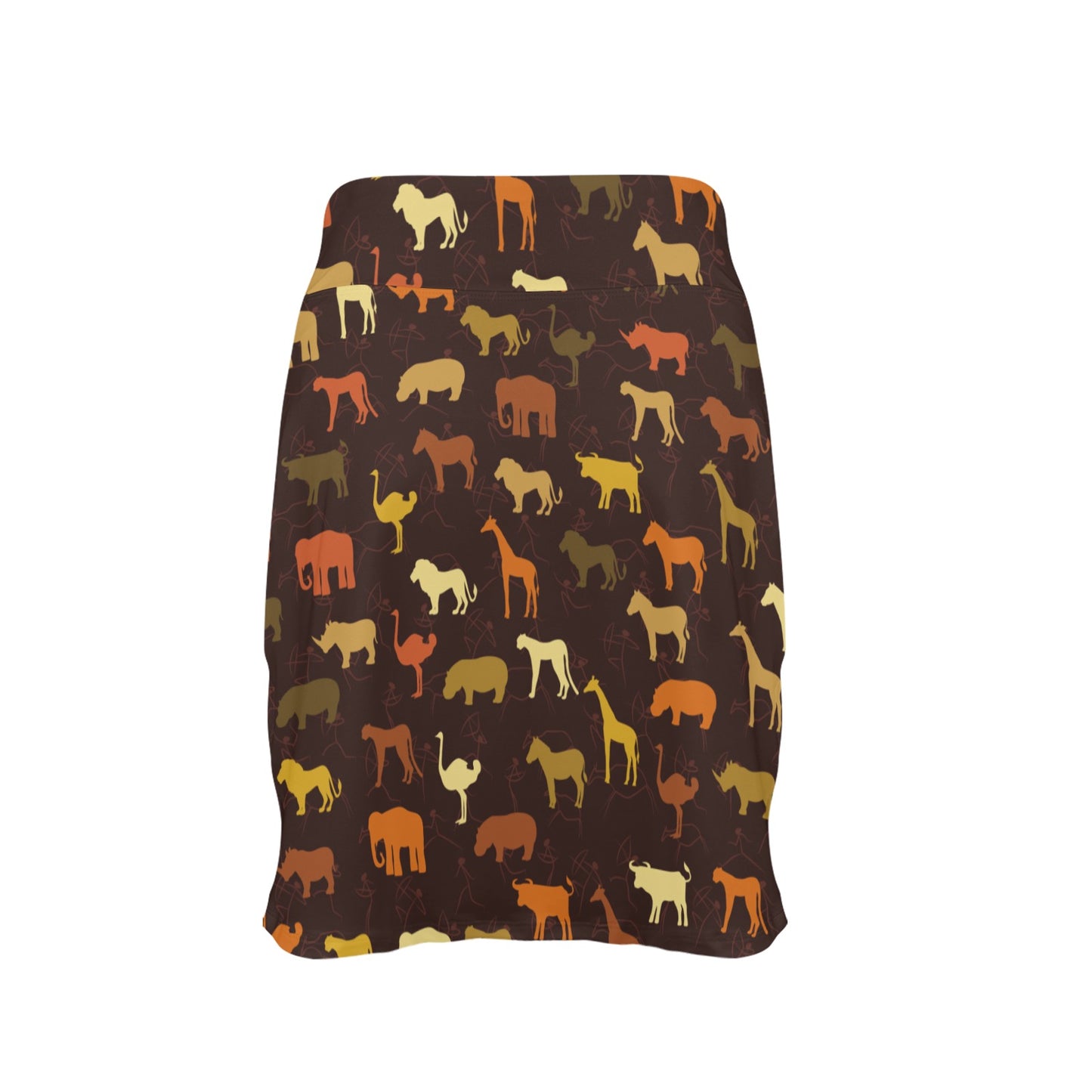 Safari Animal Print Design LKS301 17" Golf & Pickleball Skort with Pockets