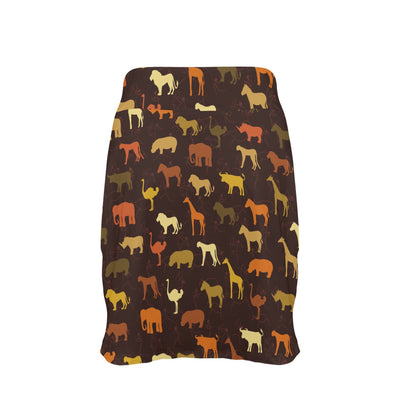 Safari Animal Print Design LKS301 17" Golf & Pickleball Skort with Pockets