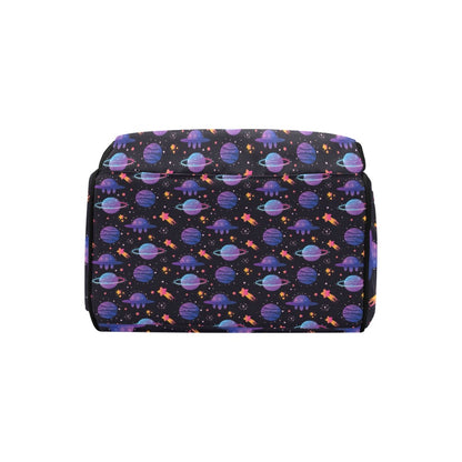 UFO Star Galaxy Print Design LKS308 Diaper Bag Backpack