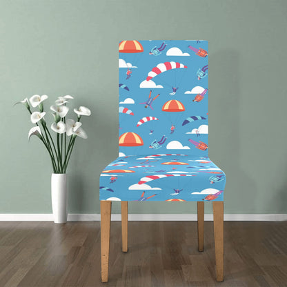 Skydiver Print Design LKS306 Dining Chair Slipcover