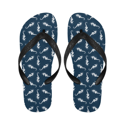 SeaHorse Print Design LKS402 Flip Flops
