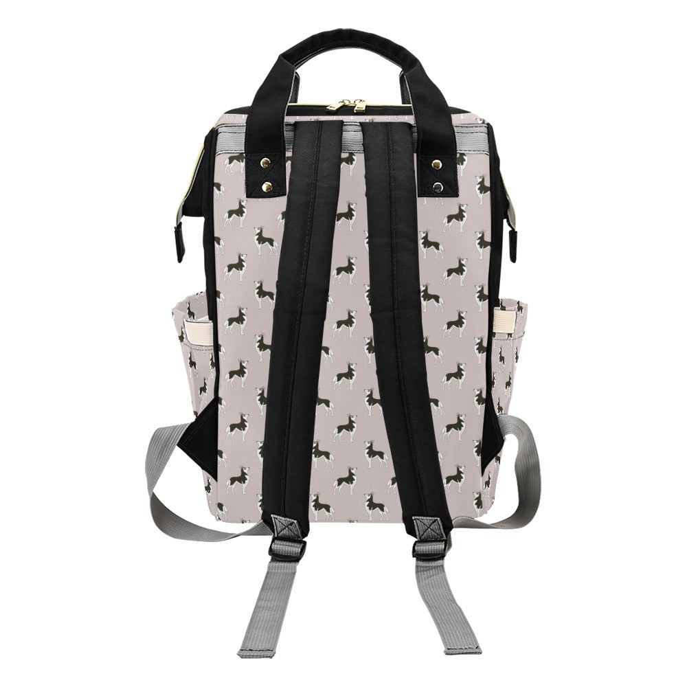 Siberian Huskies Print Design LKS301 Diaper Bag Backpack