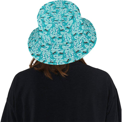 Shark Cute Print Design LKS302 Unisex Bucket Hat