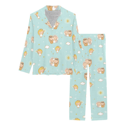 Christian Pattern Print Design 01 Women's Long Pajama Set
