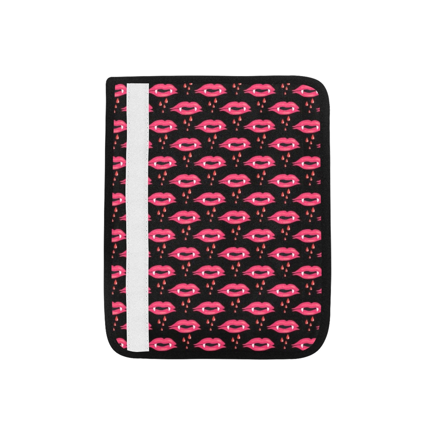 Vampire Lips Print Design LKS303 Car Seat Belt Cover