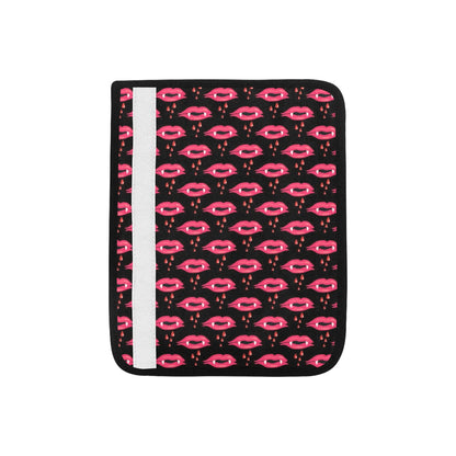 Vampire Lips Print Design LKS303 Car Seat Belt Cover