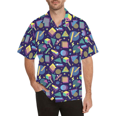 Geometric Print Design LKS401 Men's Men's Hawaiian Shirt