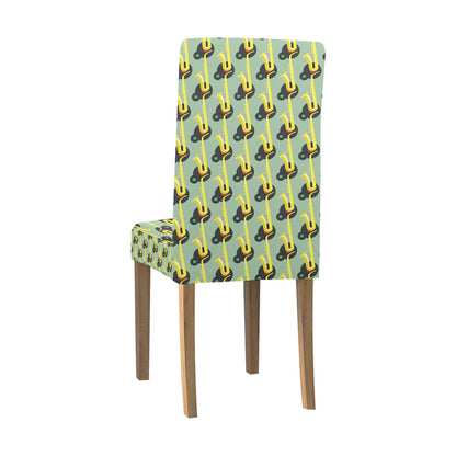 Saxophone Print Design LKS405 Dining Chair Slipcover
