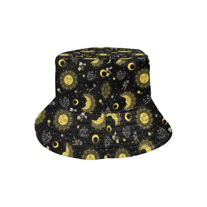 Sun Moon Print Design LKS301 Unisex Bucket Hat