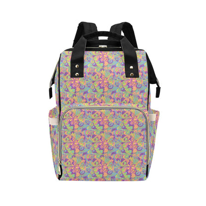 Trippy Print Design LKS306 Diaper Bag Backpack