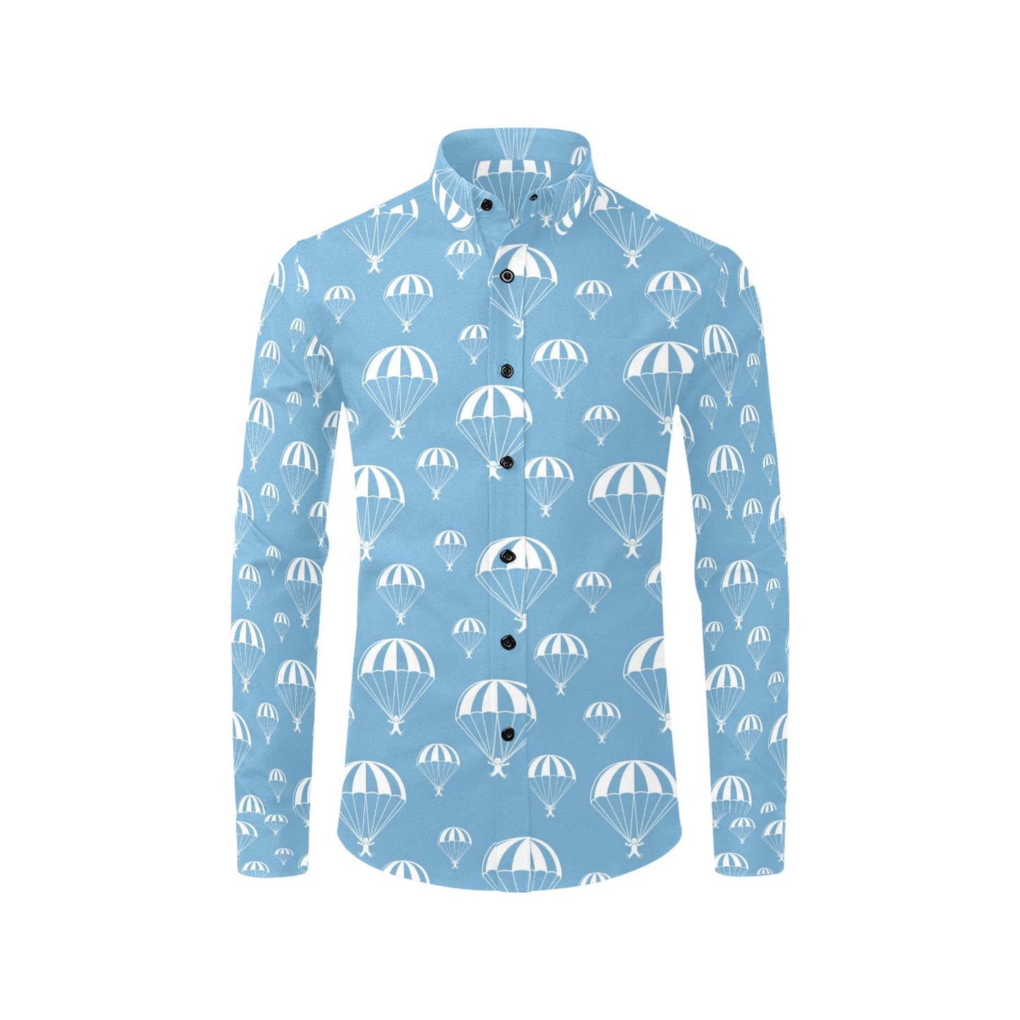 Skydiver Print Design LKS305 Men's Long Sleeve Dress Shirt