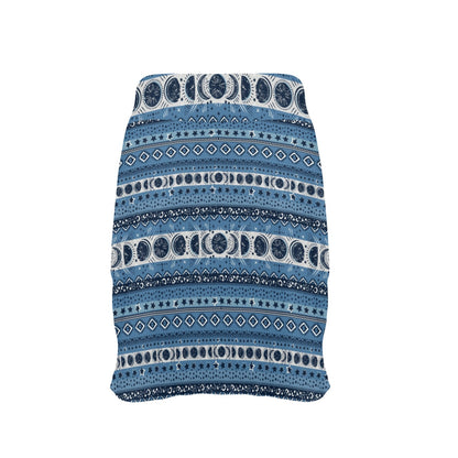 Sun Moon Pattern Print Design LKS306 17" Golf & Pickleball Skort with Pockets