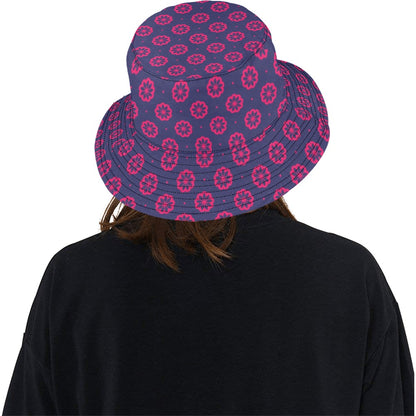 Water Lily Print Design LKS301 Unisex Bucket Hat