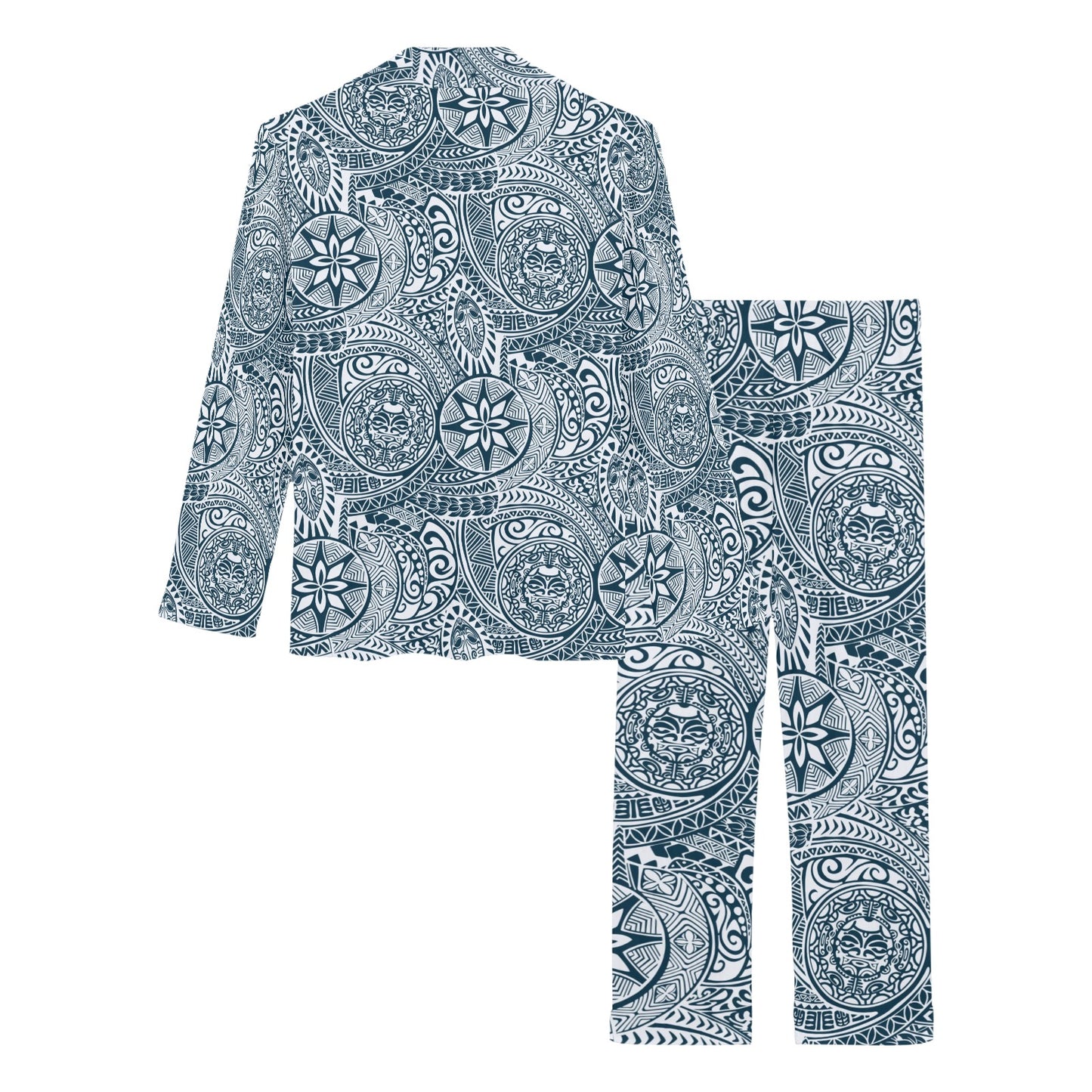 Samoan Pattern Print Design LKS306 Women's Long Pajama Set