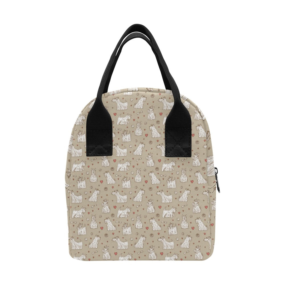Scottish Terriers Print Design LKS3017 Insulated Lunch Bag
