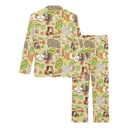 Guinea Pig Pattern Print Design 02 Women's Long Pajama Set