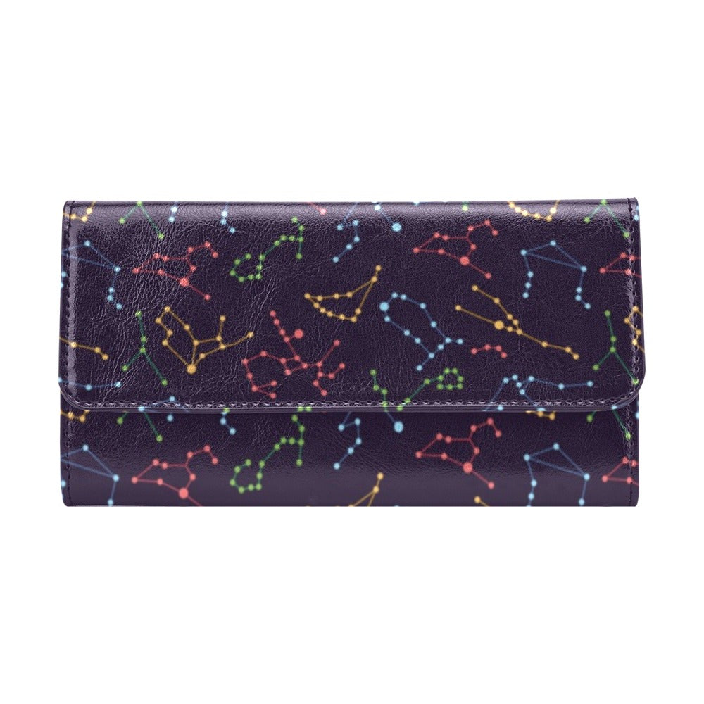 Zodiac Print Design LKS301 Women's Trifold Wallet