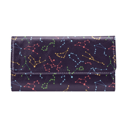Zodiac Print Design LKS301 Women's Trifold Wallet