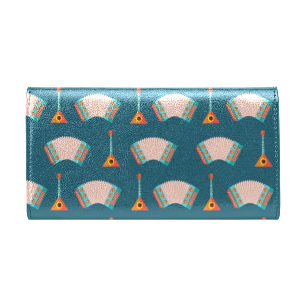 Accordion Print Design LKS402 Women's Trifold Wallet