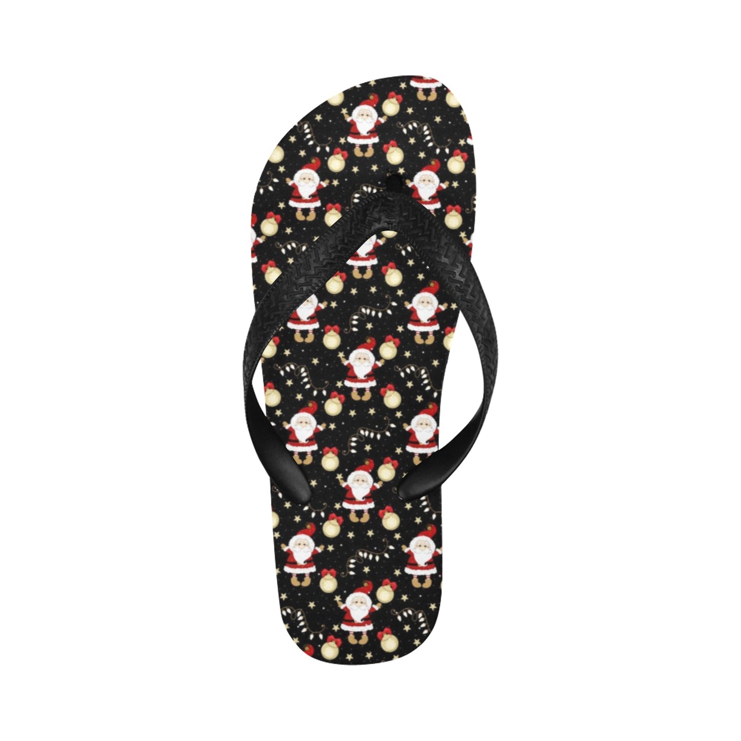 Santa Christmas Themed Print Design LKS307 Flip Flops