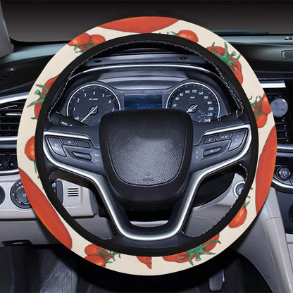 Tomato Print Design LKS302 Steering Wheel Cover with Elastic Edge