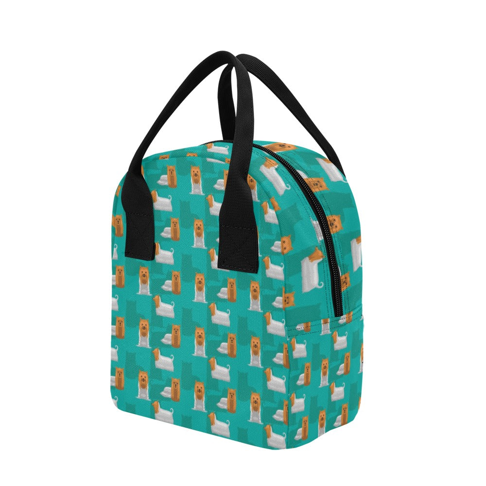 Silky Terriers Print Design LKS301 Insulated Lunch Bag