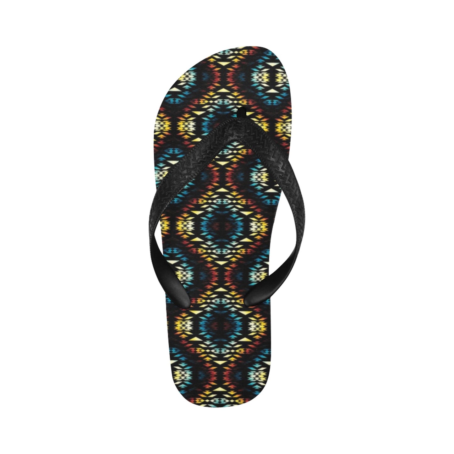 Tribal Pattern Print Design LKS309 Flip Flops