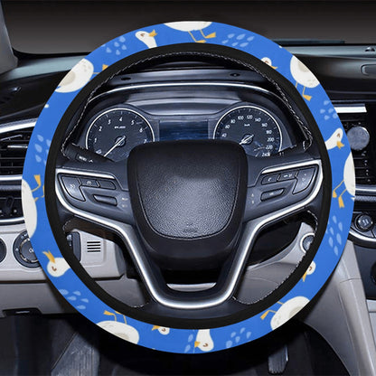 Goose Print Design LKS402 Steering Wheel Cover with Elastic Edge