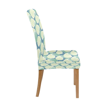 Wave Japan Style Print Design LKS302 Dining Chair Slipcover