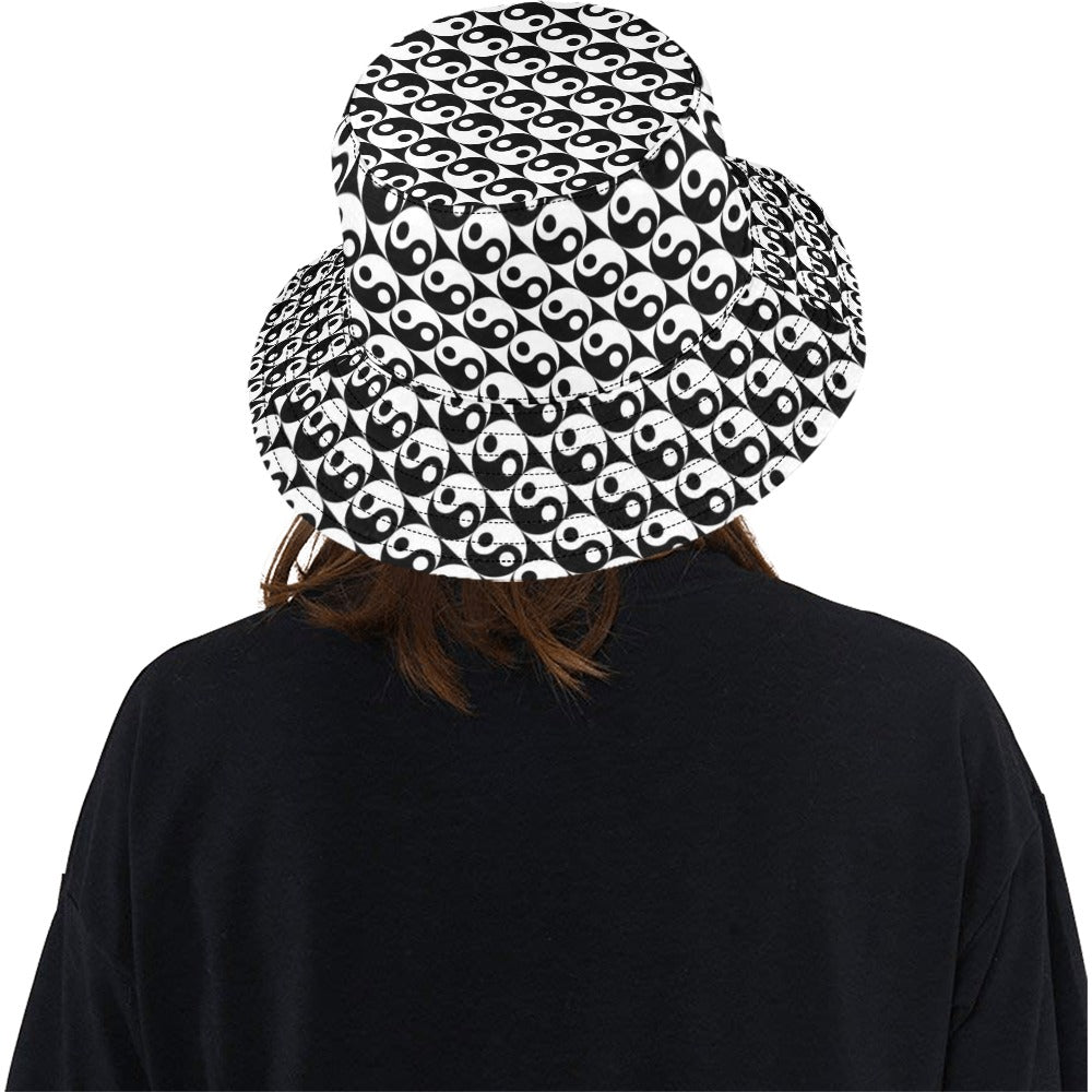 Yin Yang Print Design LKS304 Unisex Bucket Hat