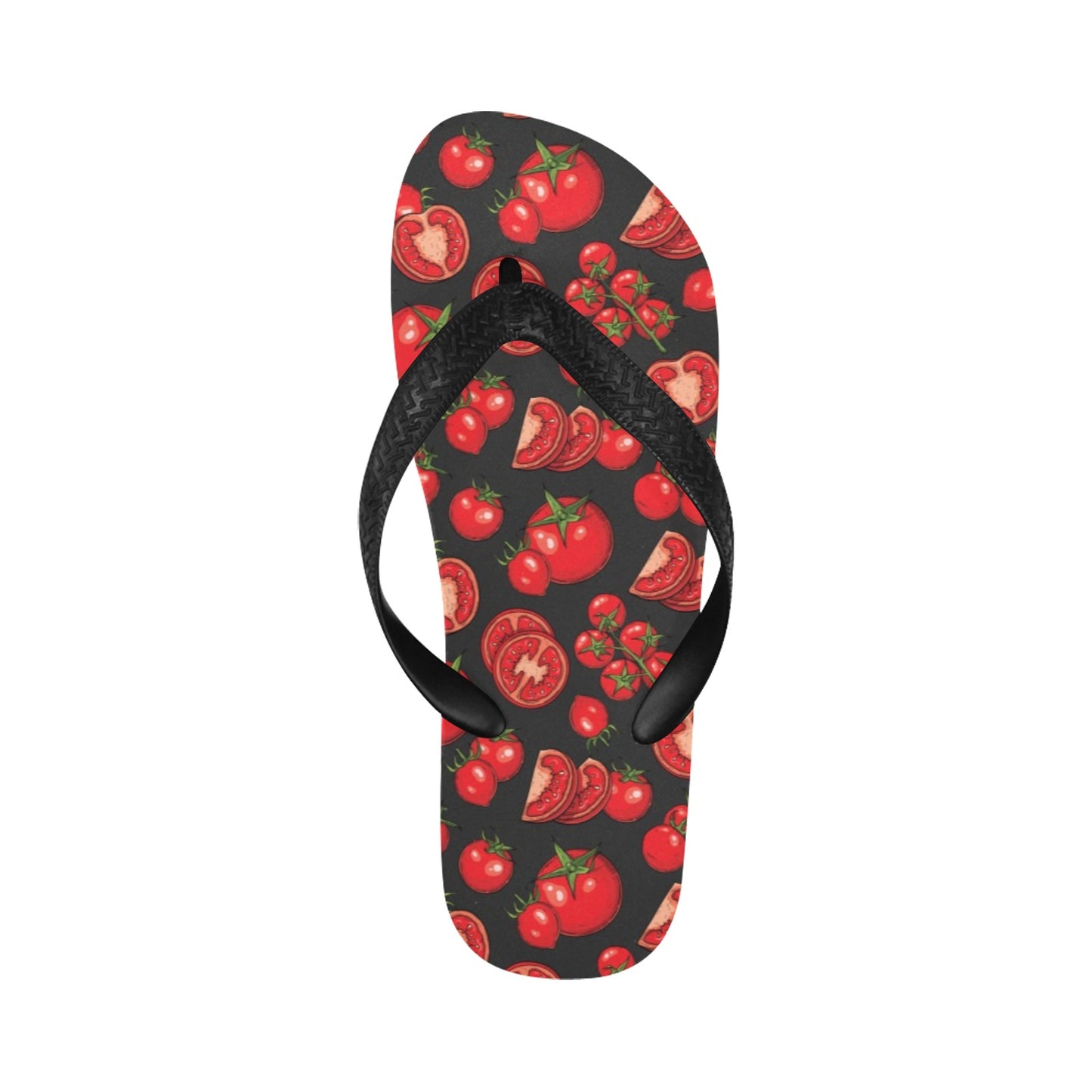 Tomato Print Design LKS303 Flip Flops