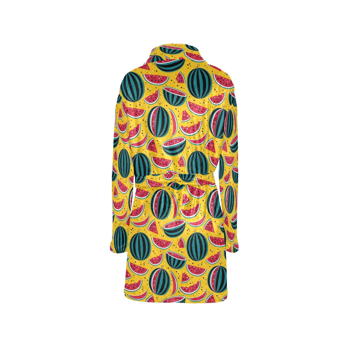 Watermelon Pattern Print Design WM02 Women's Fleece Robe