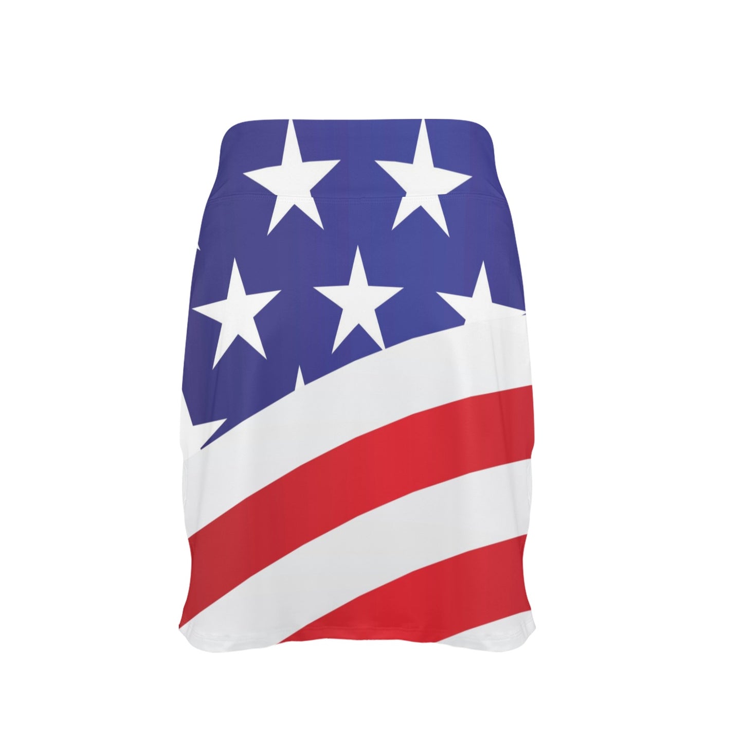 American flag Print Women's Golf Skirt with Pocket
