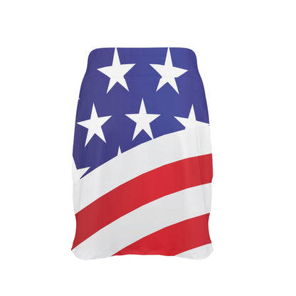 American flag Print 17" Golf & Pickleball Skort with Pockets