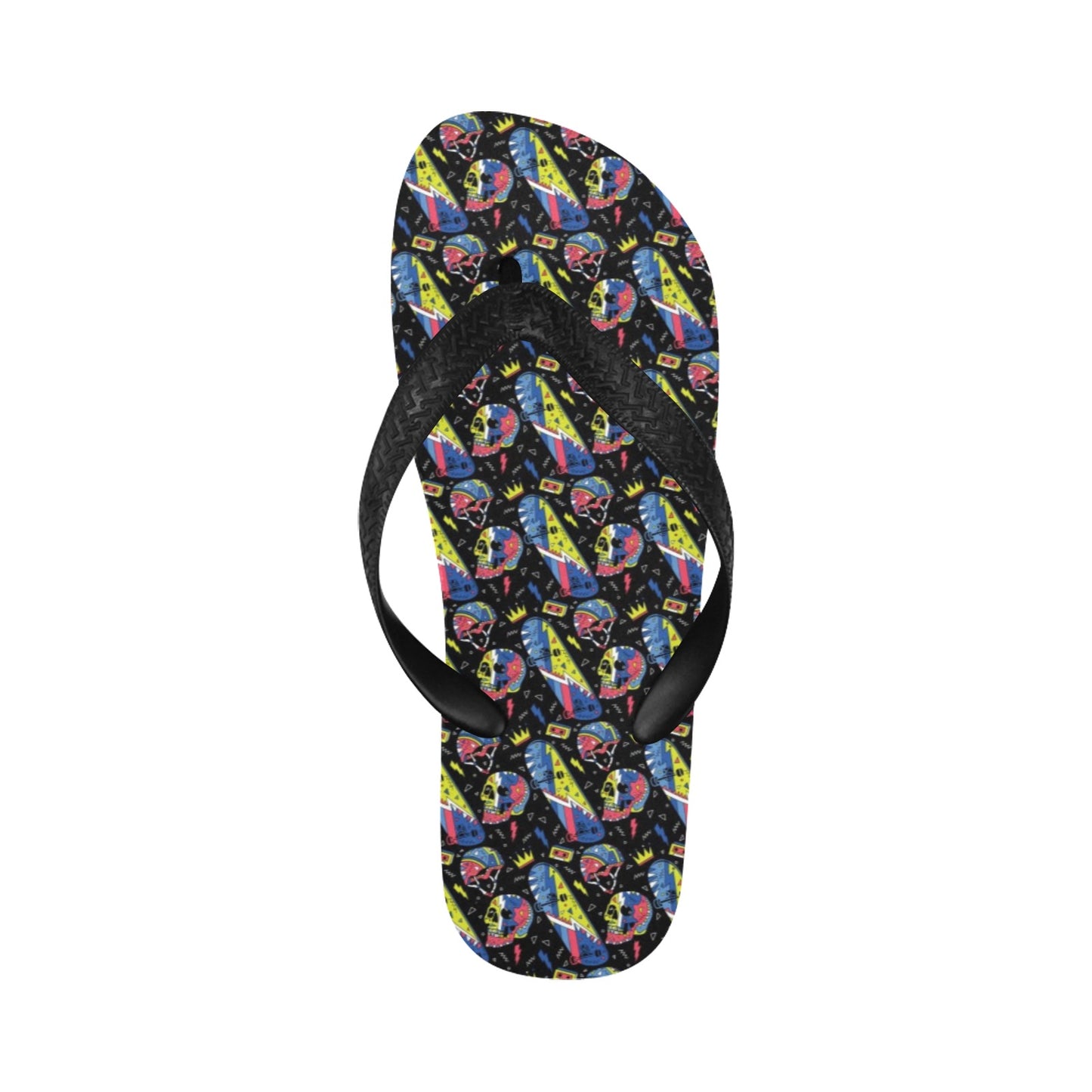 Skateboard Print Design LKS304 Flip Flops