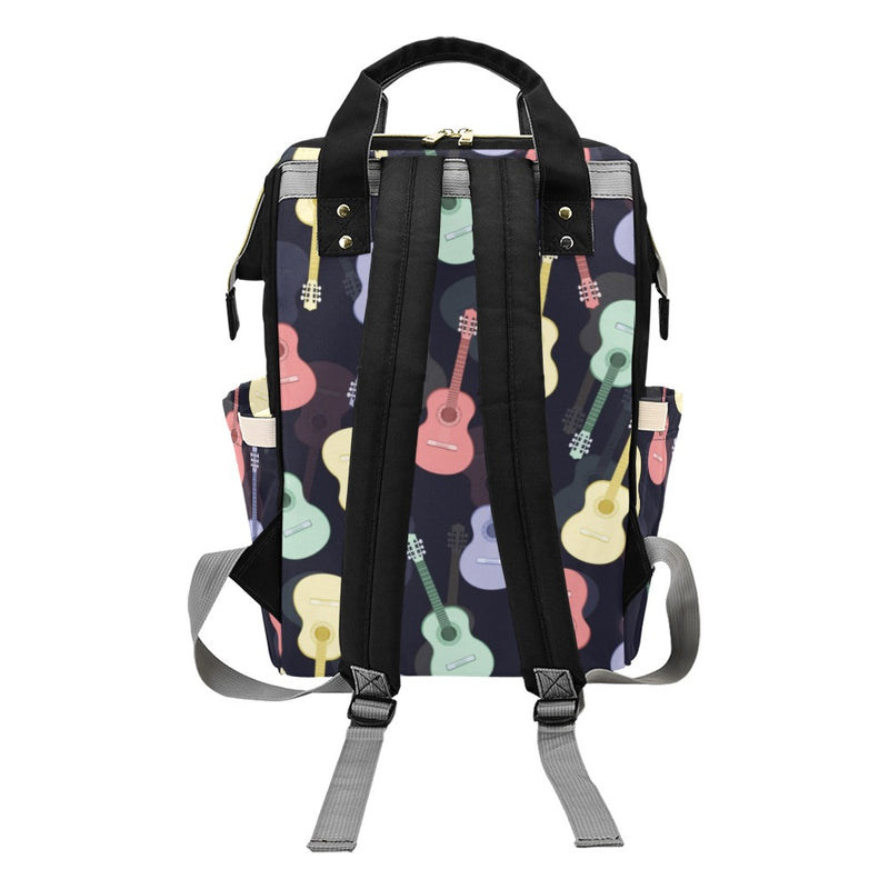 Acoustic Guitar Print Design LKS401 Diaper Bag Backpack