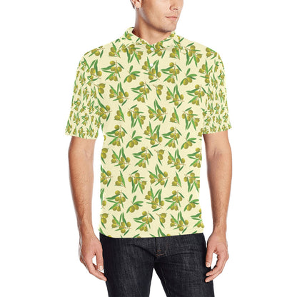 Olive Print Design LKS302 Men Polo Shirt