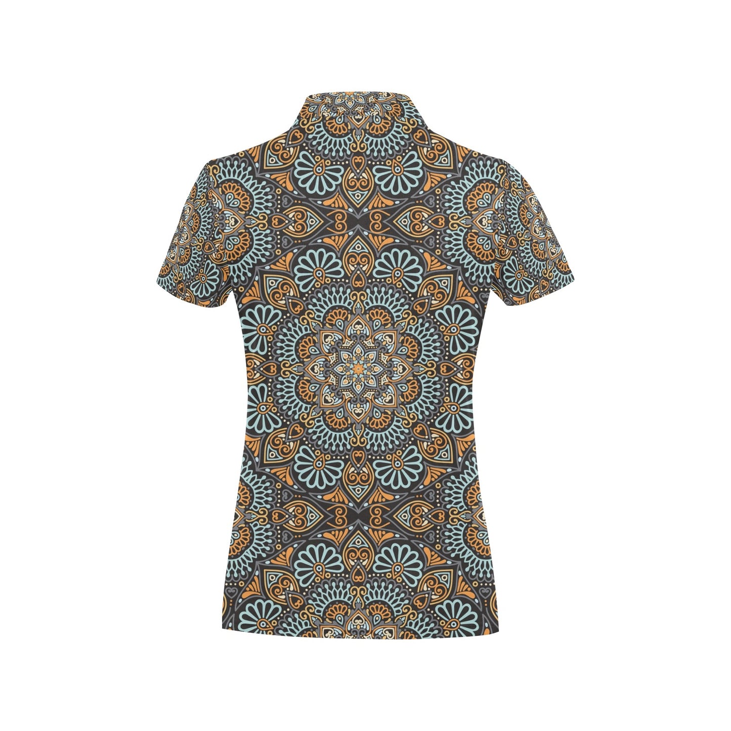 Mandala Pattern Print Design 05 Women's Polo Shirt