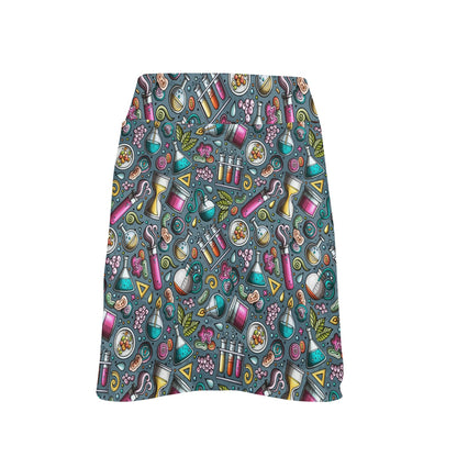 Science Print Design LKS304 17" Golf & Pickleball Skort with Pockets
