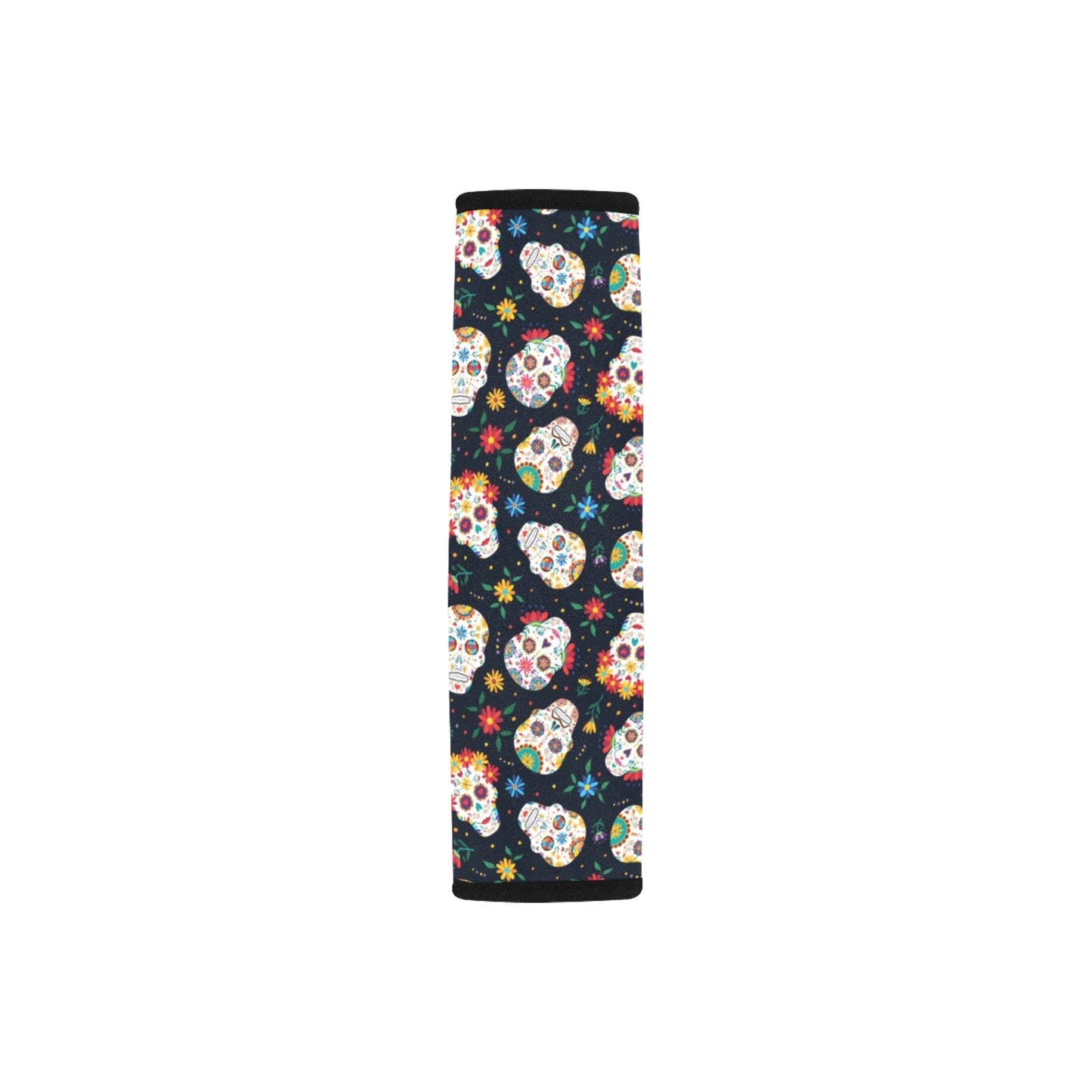 Sugar Skull Print Design LKS305 Car Seat Belt Cover