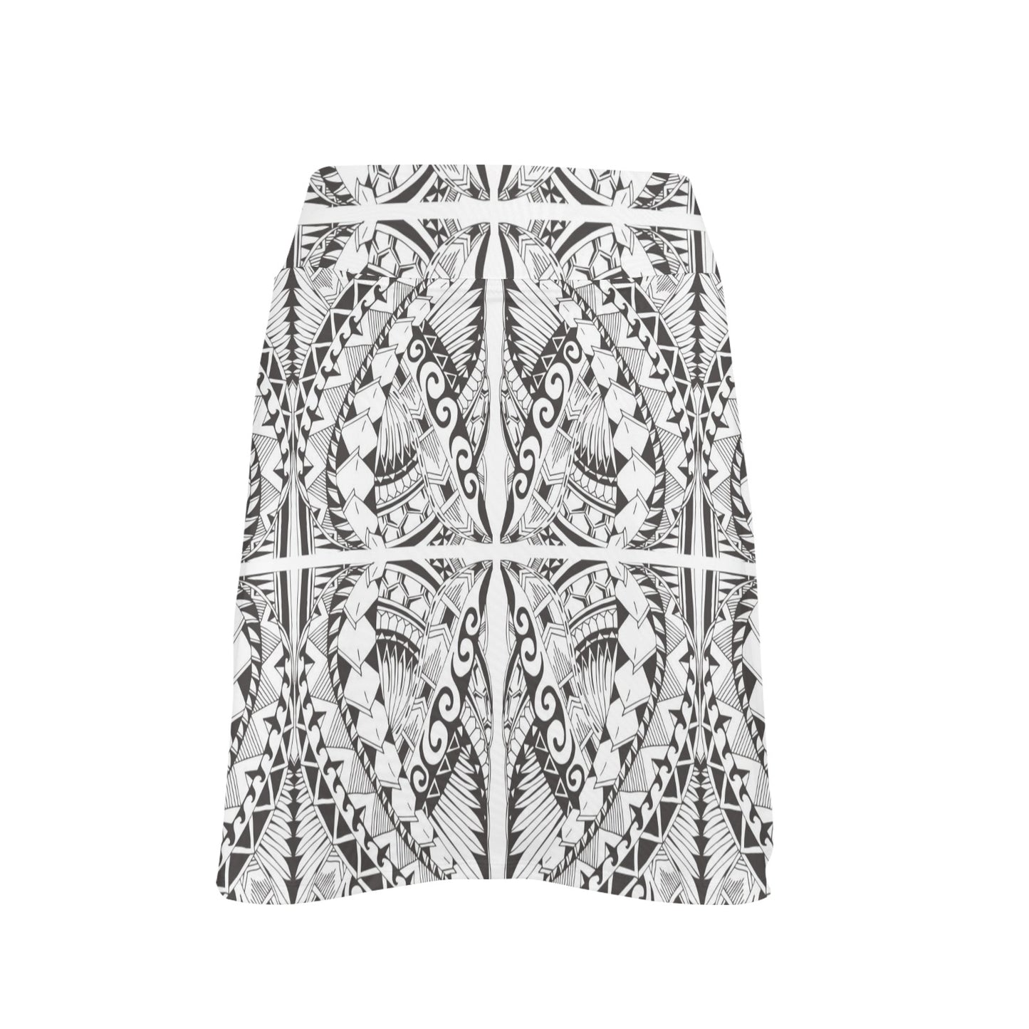 Samoan Style Print Design LKS301 17" Golf & Pickleball Skort with Pockets
