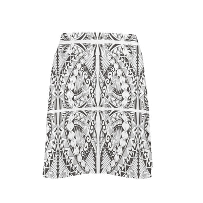 Samoan Style Print Design LKS301 17" Golf & Pickleball Skort with Pockets
