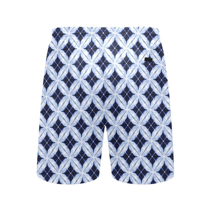 Tie Dye Print Design LKS308 Men's Swim Trunks Beach Shorts