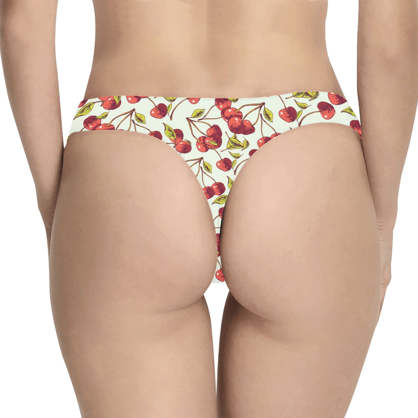 Cherry Hand Draw Women's Thongs