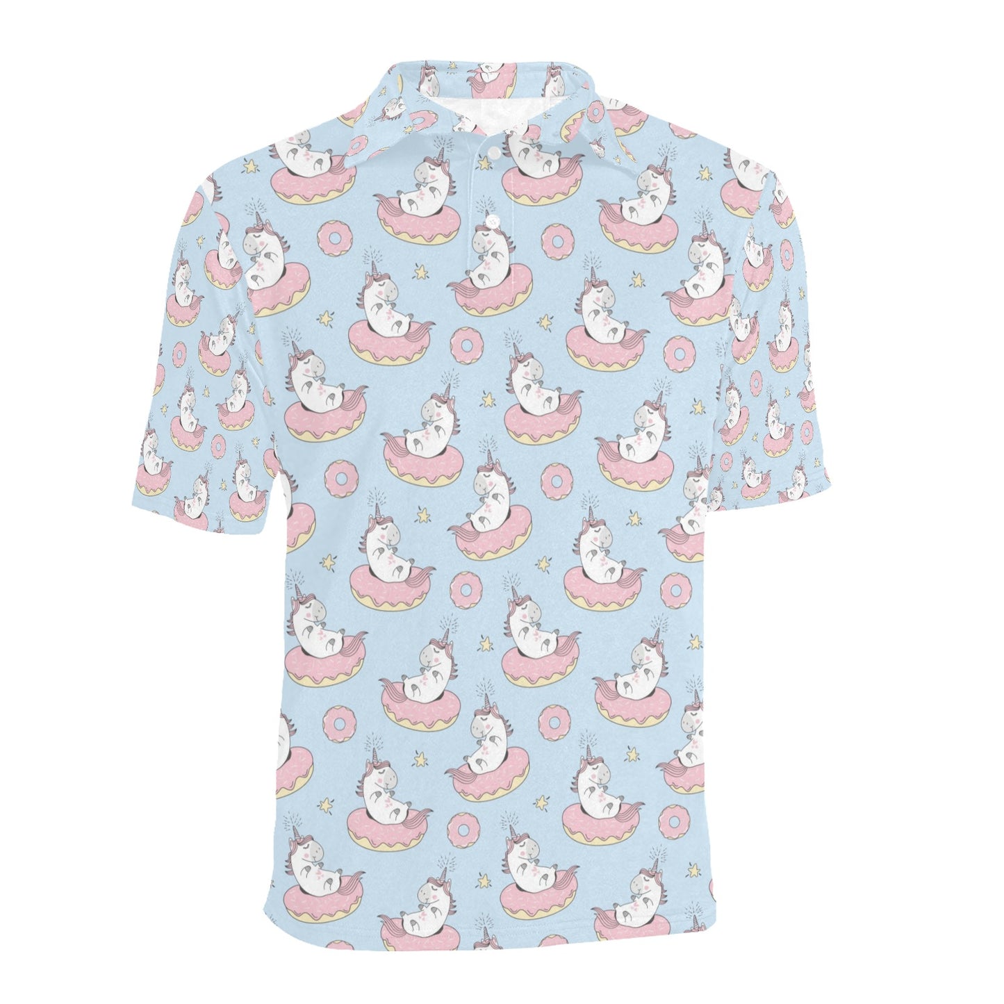 Unicorn Print Design LKS303 Men Polo Shirt