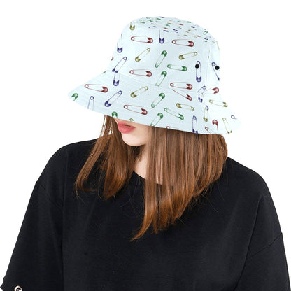 Safety Pin Print Design LKS303 Unisex Bucket Hat