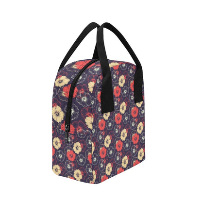 Tropical Flower Print Design LKS302 Insulated Lunch Bag