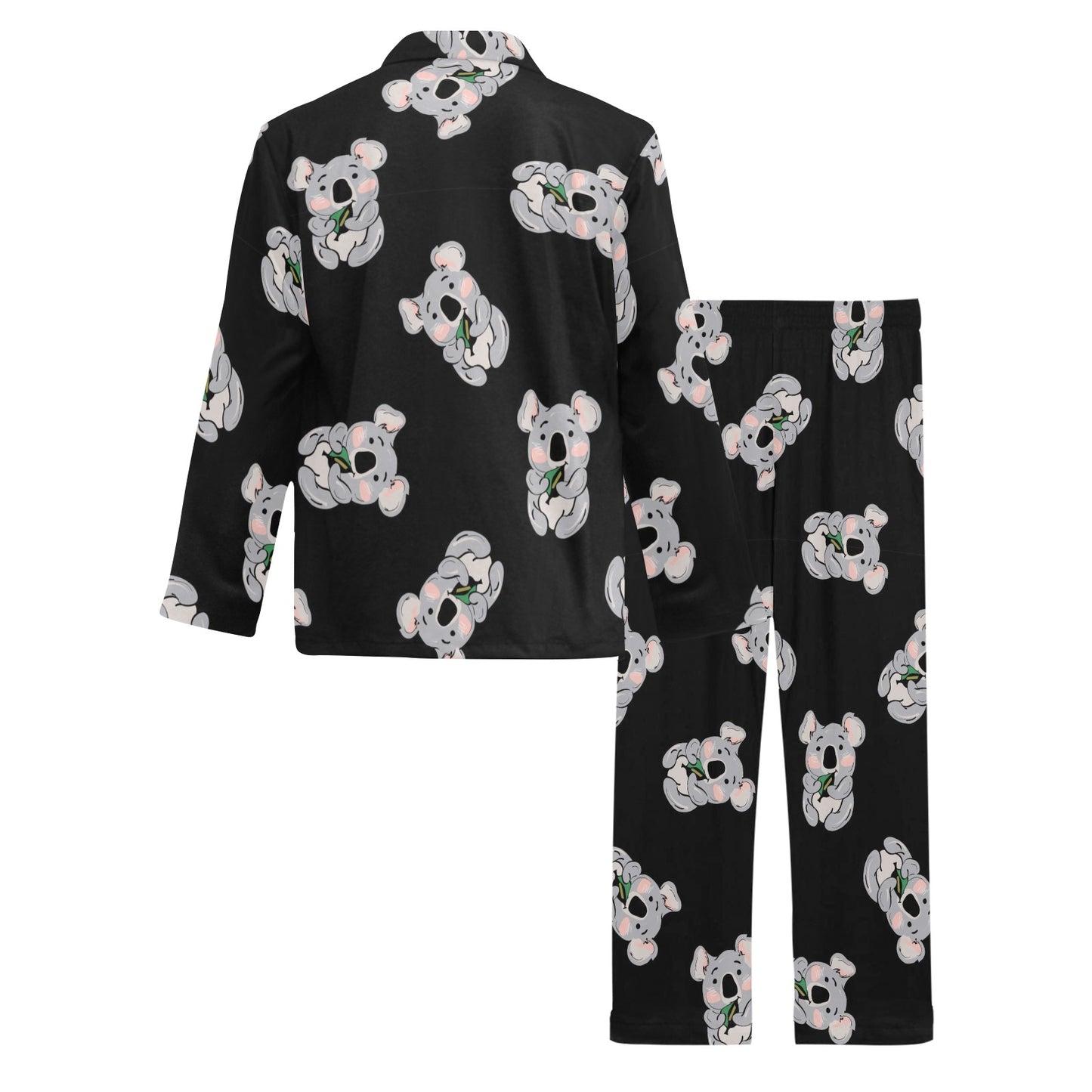 Koala Pattern Print Design 05 Men's Long Pajama Set